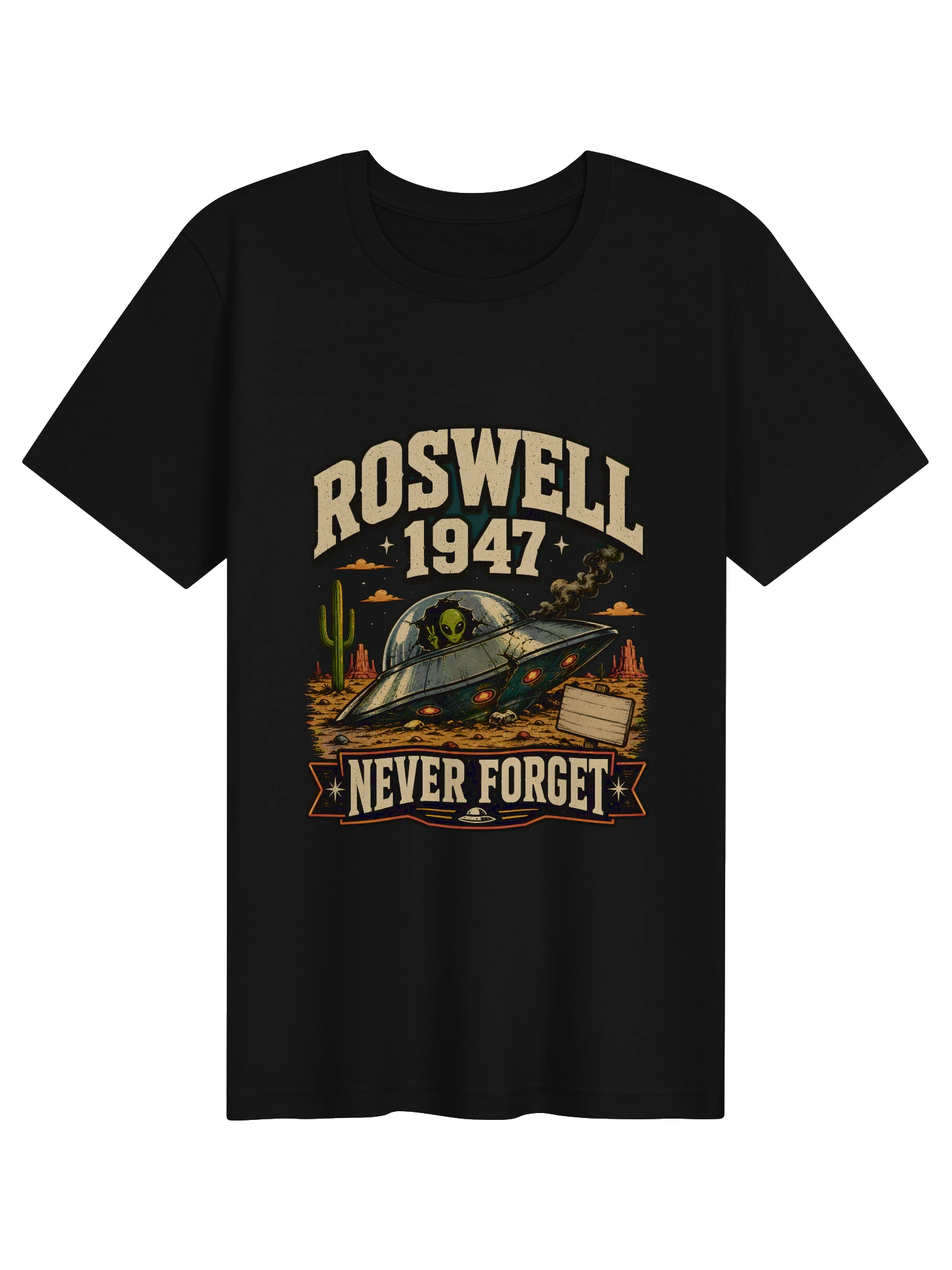 Roswell 1947 Never Forget T-Shirt preview from Lolsies